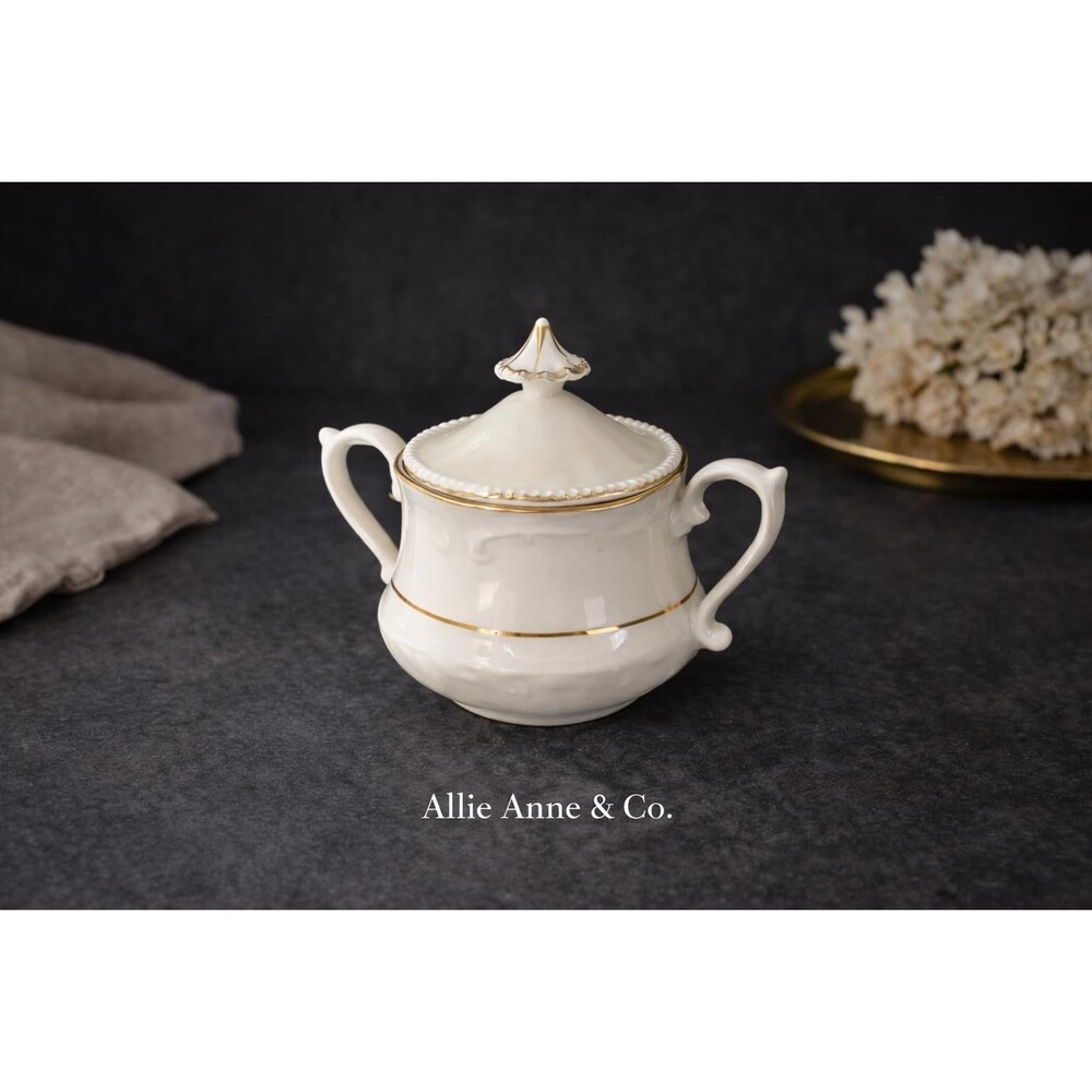 Vintage Badash Fine Porcelain Sugar Bowl| Made in Poland | Cottagecore